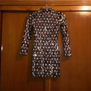 COPY - Waking up in Vegas Rose Gold & White Sequi…